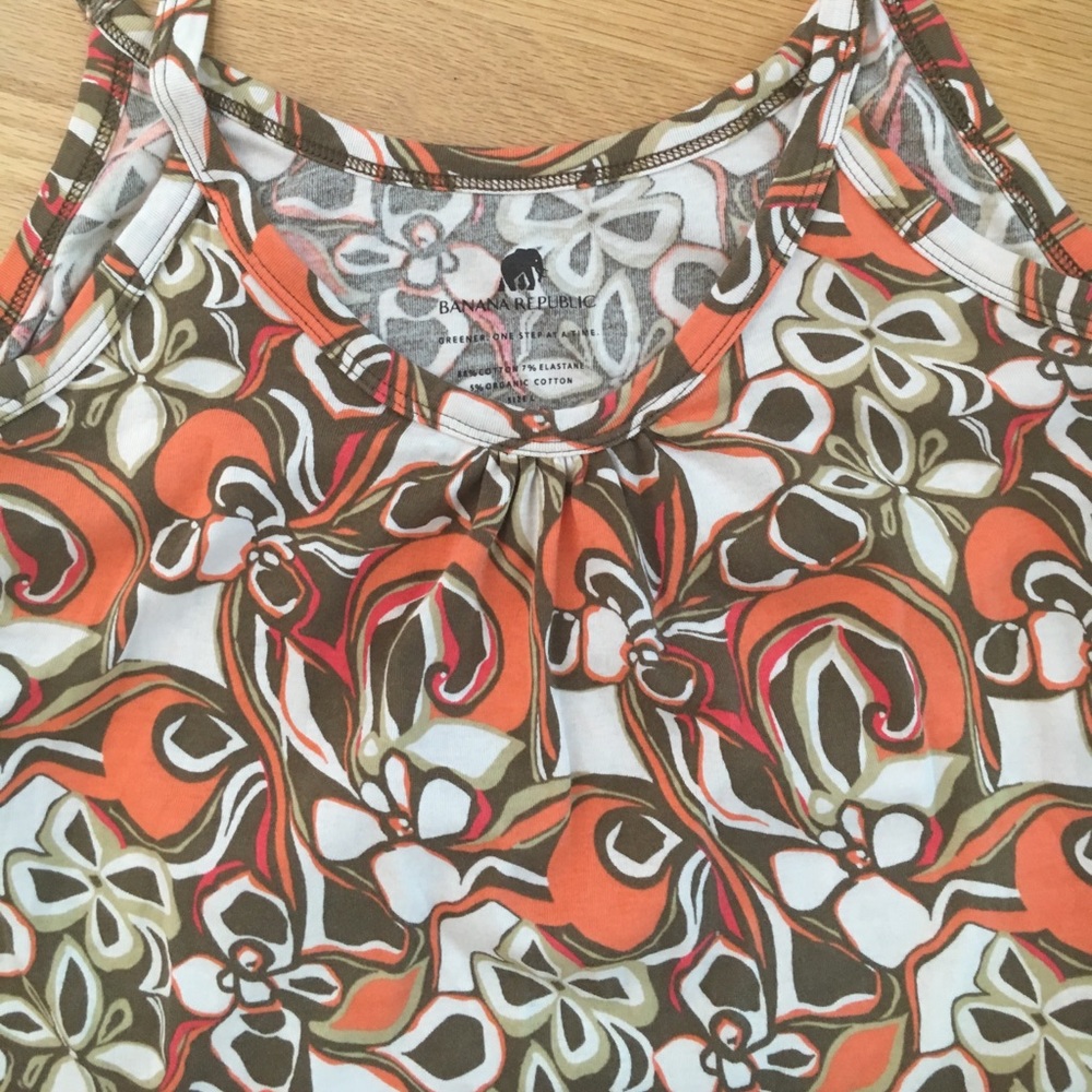 Banana Republic Organic Patterned Tank L