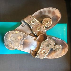 Jack Rogers Natural Cork/Gold sandals