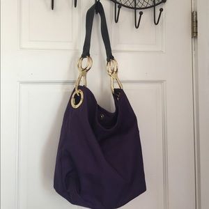Purple shoulder bag