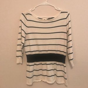 Cinched sweater blouse