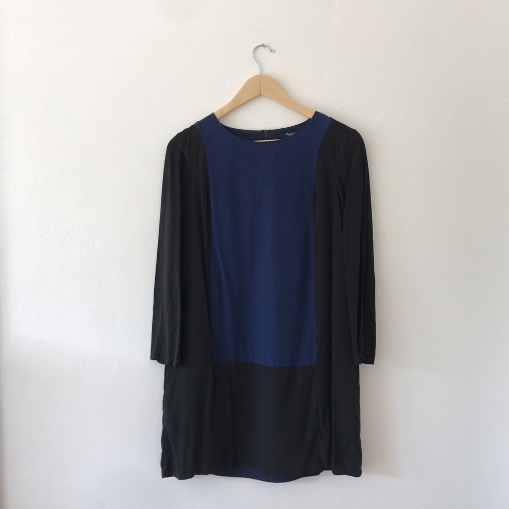 Madewell Color Block Long Sleeved Dress