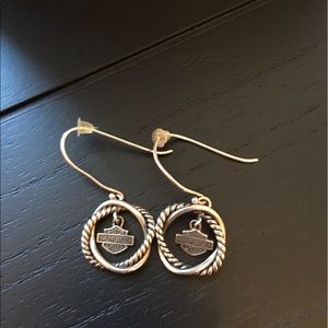 Harley Davidson Dangle Earrings