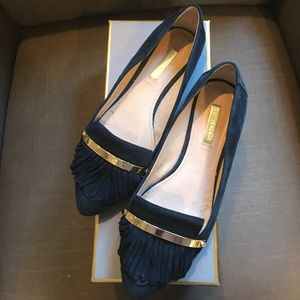 Louise et Cie 'Lo-Frieda' Marina Blue suede flats