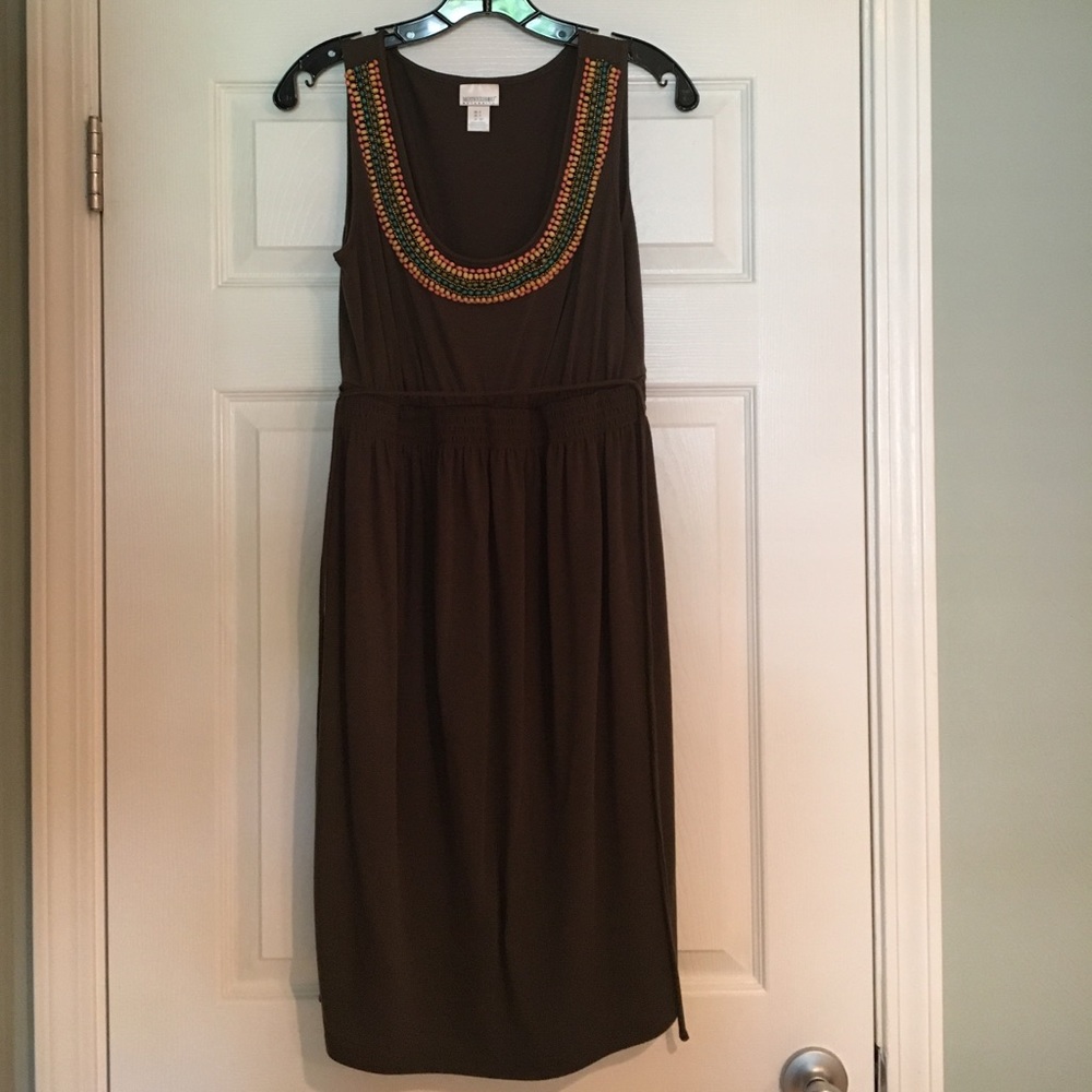 Motherhood Maternity Olive Tank Dress - SZ S