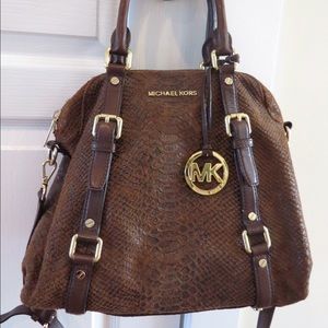 Michael Kors animal skin handbag