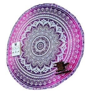Round Mandala Beach Throw/Tapestry