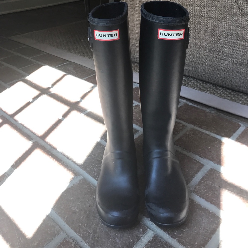 Hunter Black Rain boots