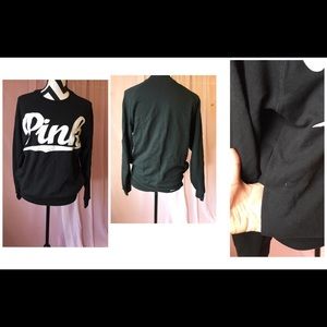 PINK VS crew neck sweatshirt in black