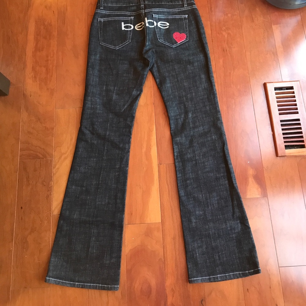BEBE CRYSTAL EMBELLISHED JEANS, Size 29