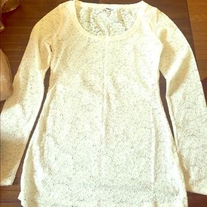 Lace long sleeve shirt