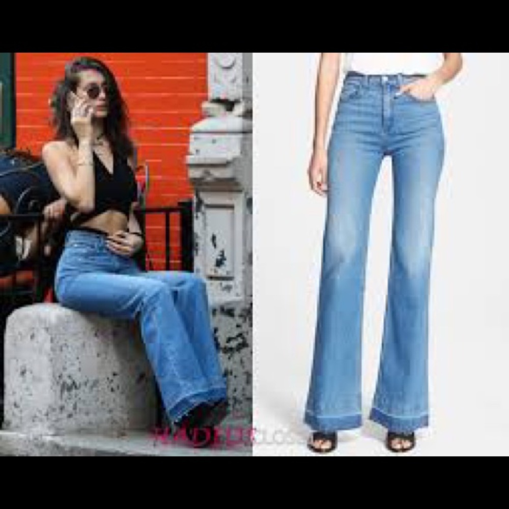 rag and bone Justine flare jeans. As seen on Bella