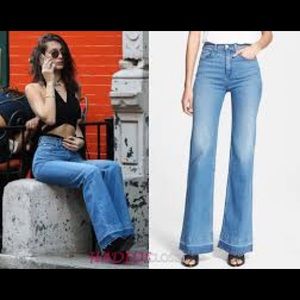 rag and bone Justine flare jeans. As seen on Bella