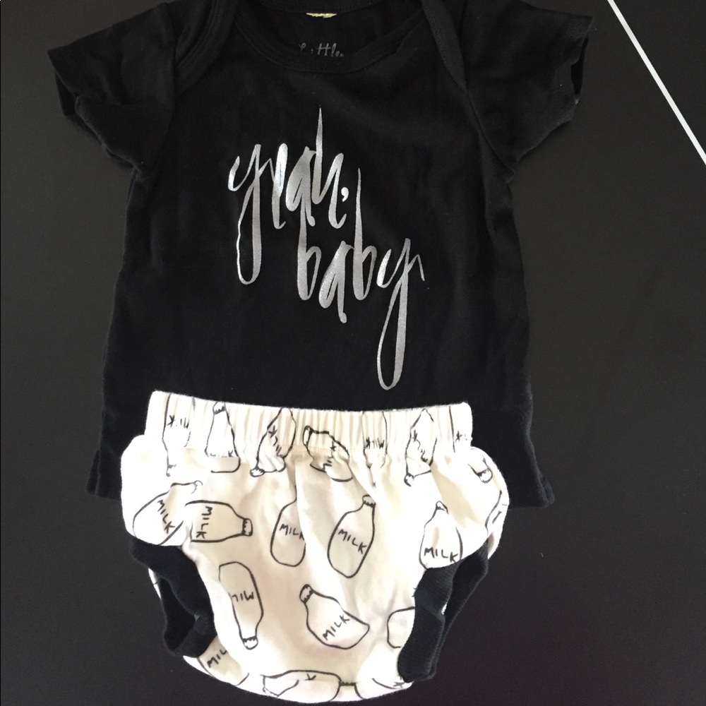 Little ADI 6-12 month shirt and small diaper cover