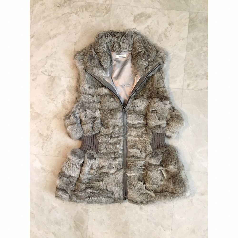 EUC NEIMAN MARCUS Rabbit's Fur Vest