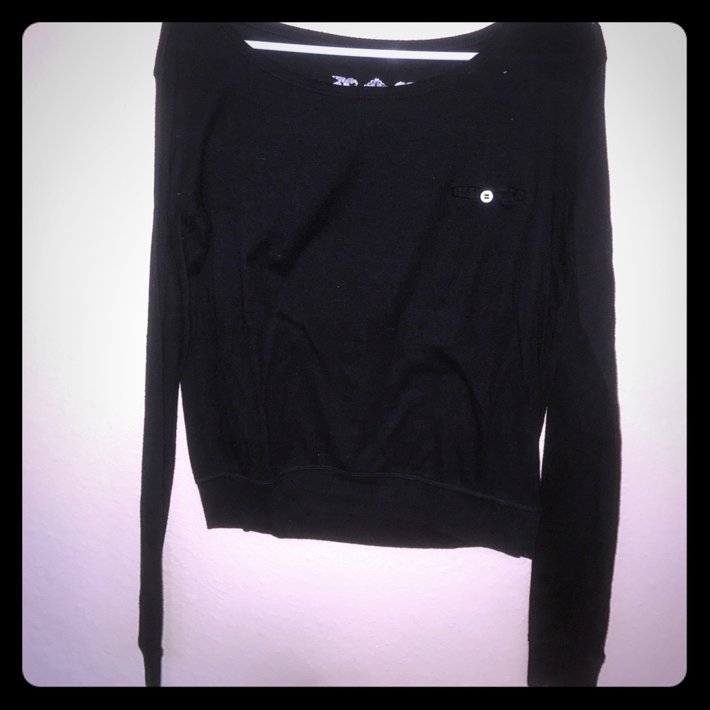 Black long sleeve top