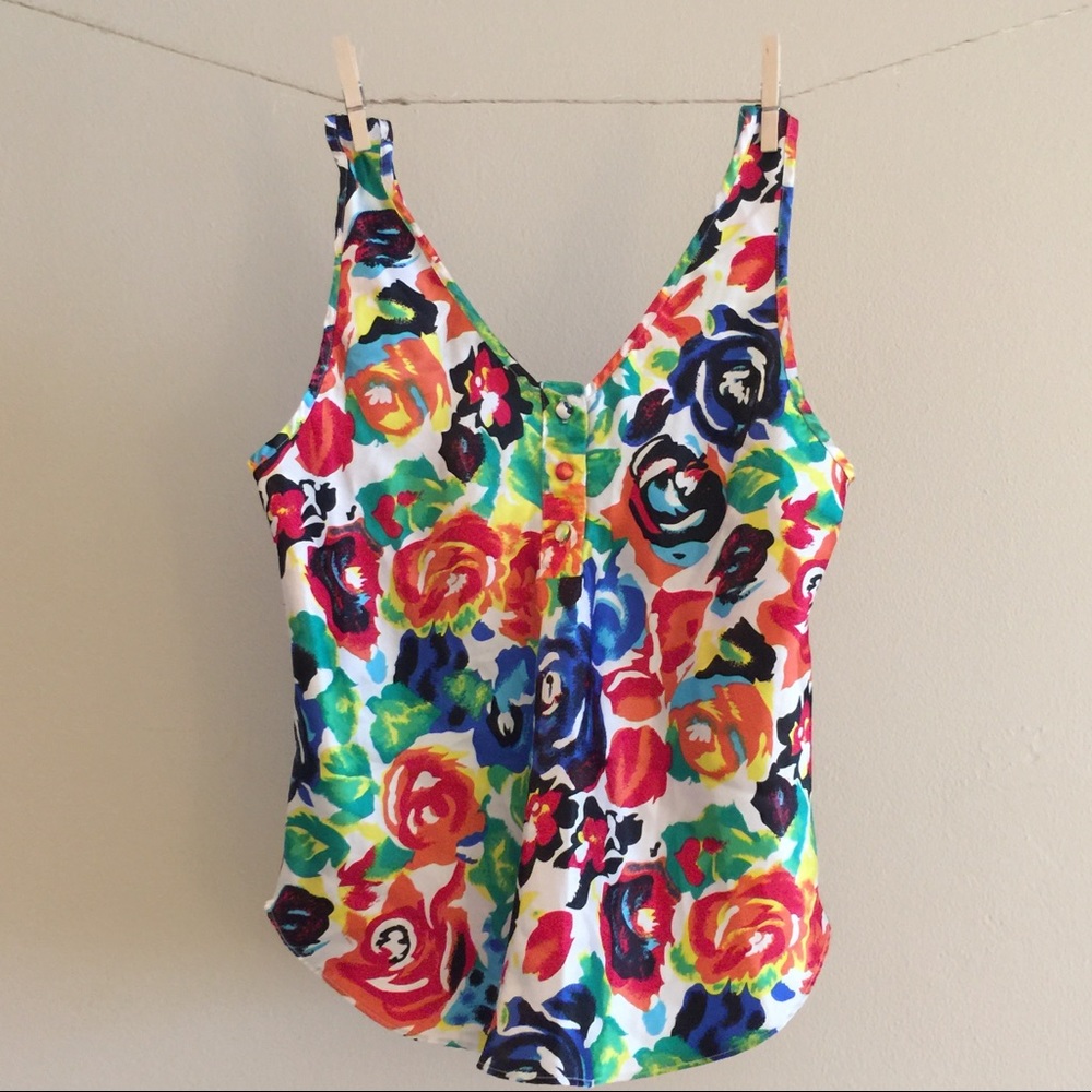 Victoria's Secret Vintage Floral Sleeveless Top