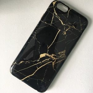Velvet caviar black and gold marble iPhone 6 case