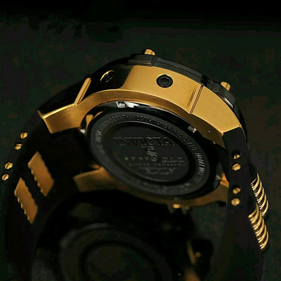 Sale,$900 Invicta Chronograph 18k poly watch - Picture 3 of 5