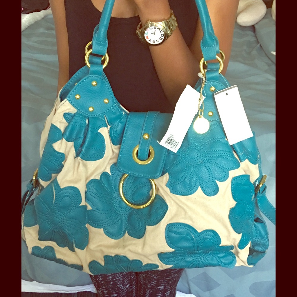 Big Buddha Floral Print Handbag