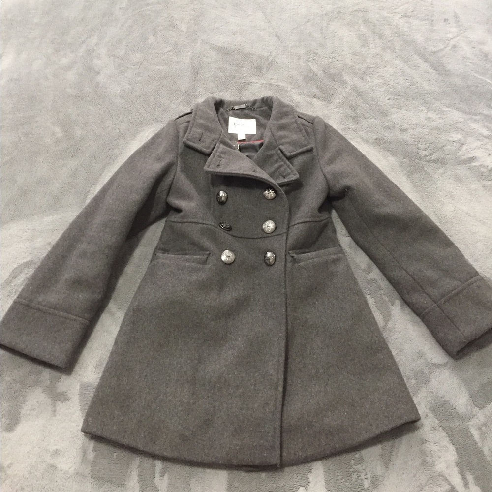 Grey pea coat