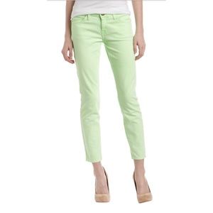 Siwy Hannah Slim Crop Honeydew Jeans