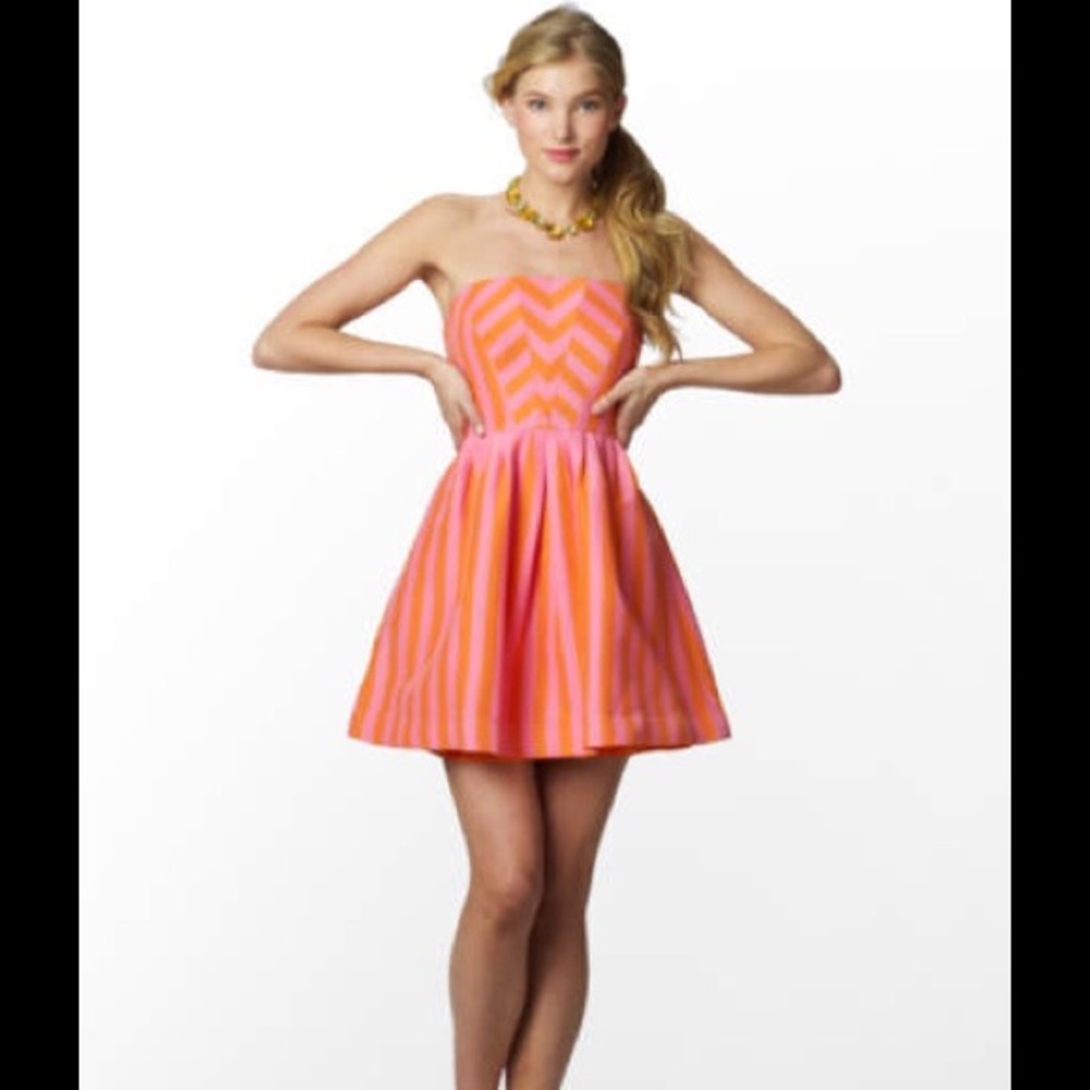 Lilly Pulitzer NWOT Eve Dress Striped Sz 4