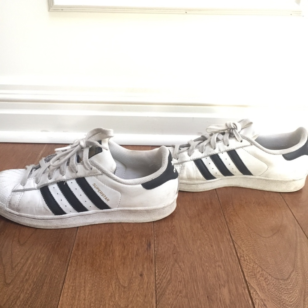 Adidas Superstar White & Black Shoes