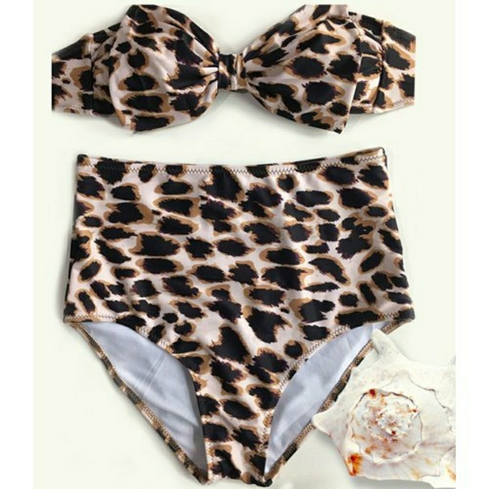 High Waist Bandeau Bow 🎀 Bikini