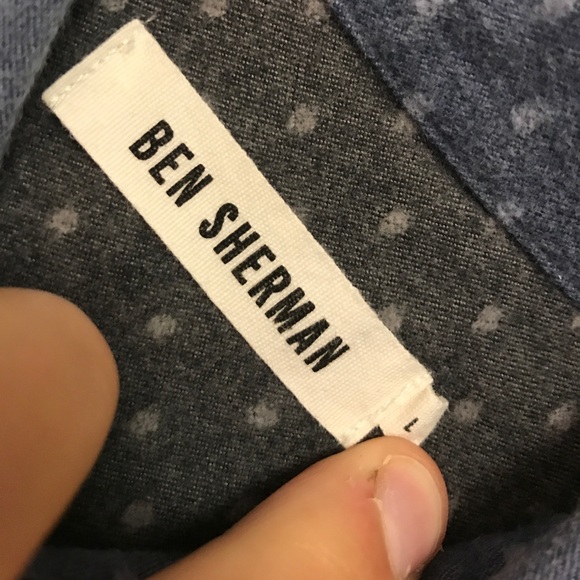 Ben Sherman Polka Dot Flannel Shirt - Picture 2 of 5