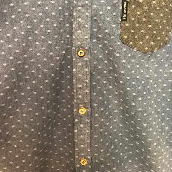Ben Sherman Polka Dot Flannel Shirt - Picture 4 of 5