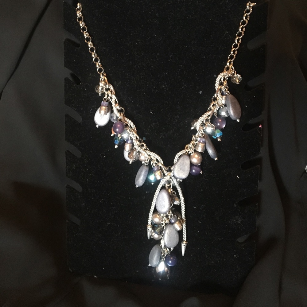 Lite blue mix beads with earrings NEW