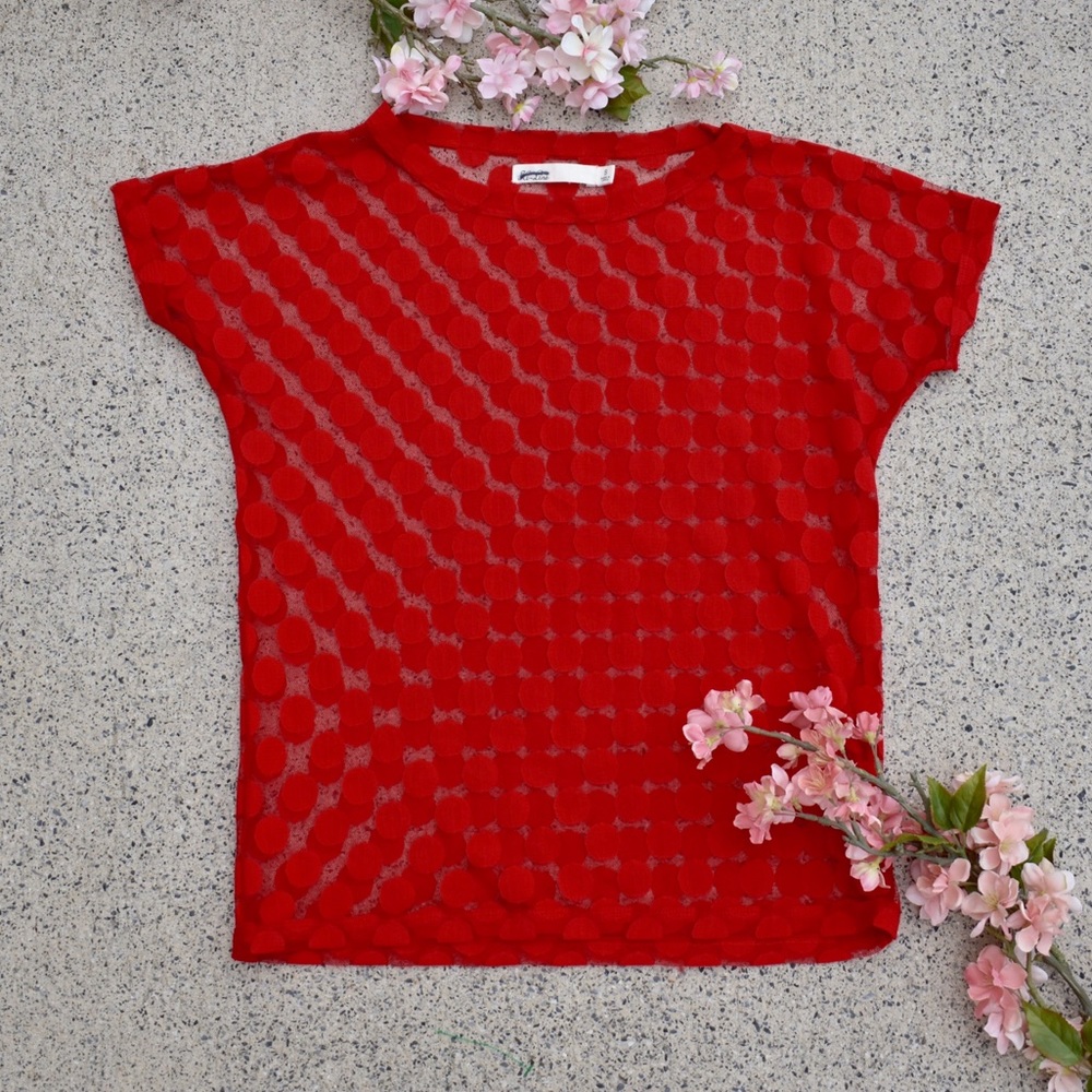 🌸 Madewell Sheer Shapes Tee