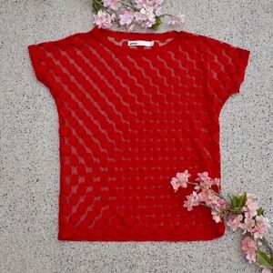 🌸 Madewell Sheer Shapes Tee