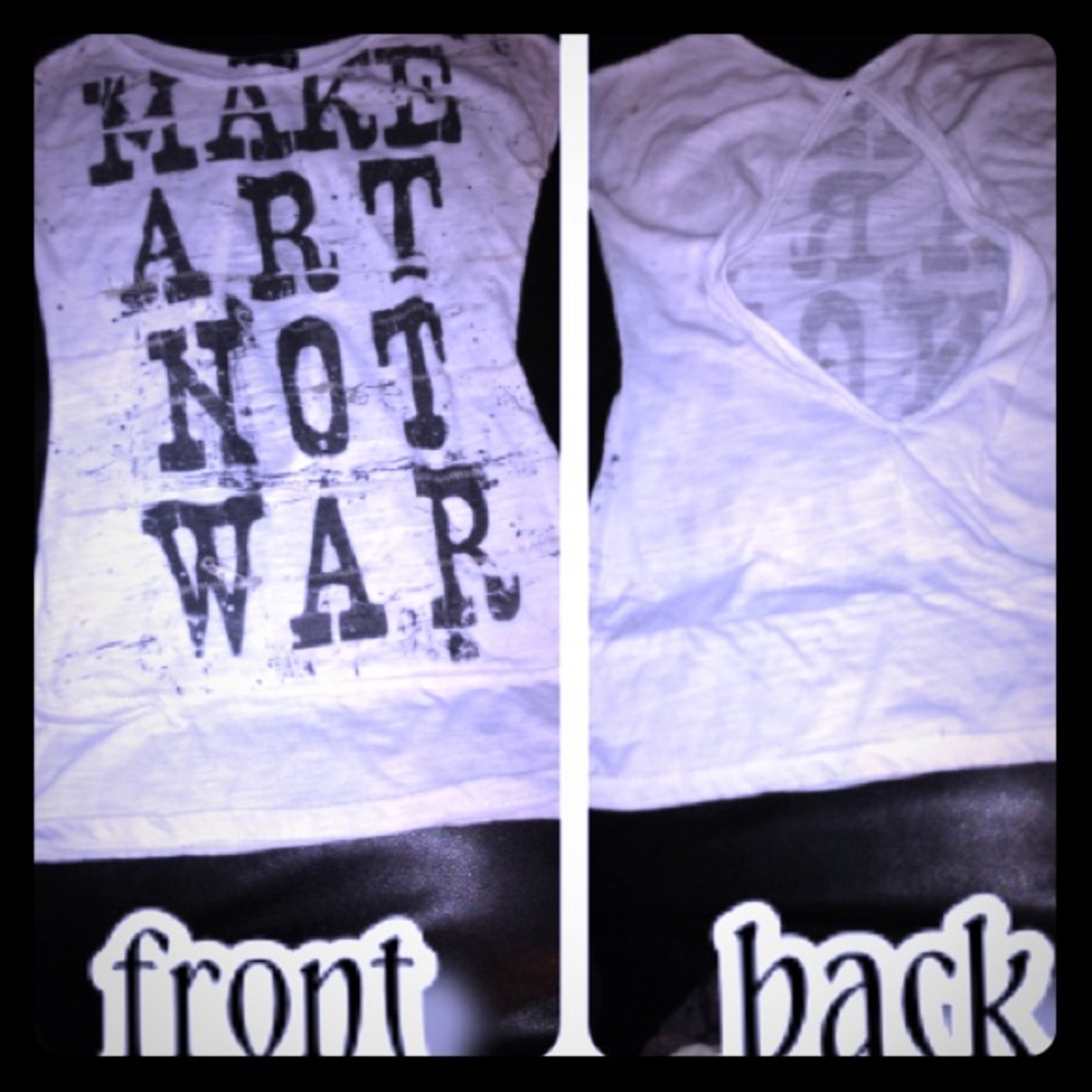 make art not war tee