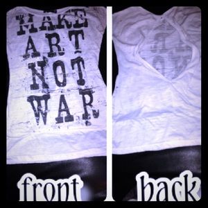 make art not war tee