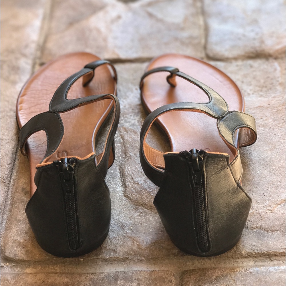J Slides X Free People Distressed Leather Sandals - Picture 4 of 6