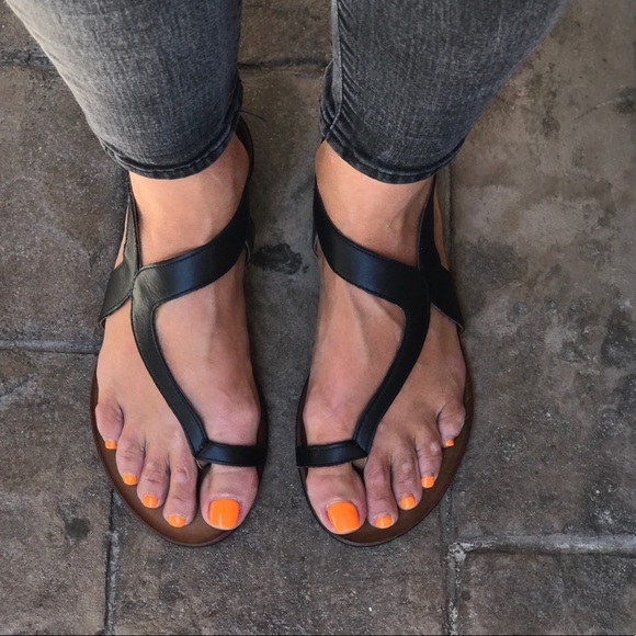 J Slides X Free People Distressed Leather Sandals - Picture 3 of 6