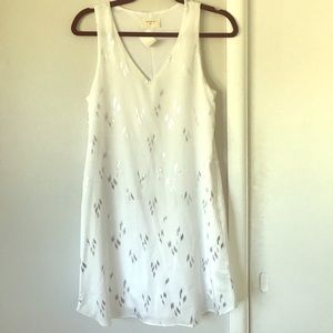 Everly white and silver dress