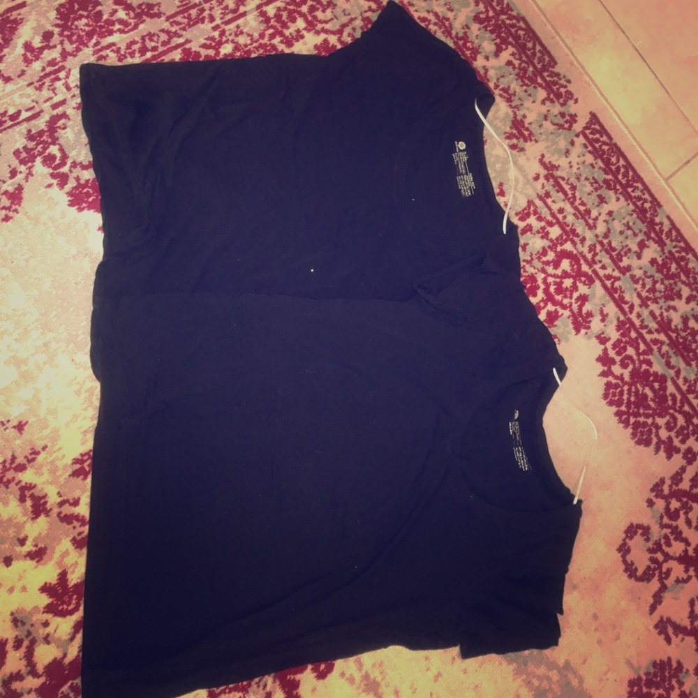 *FOR BOTH* Basic black short sleeve