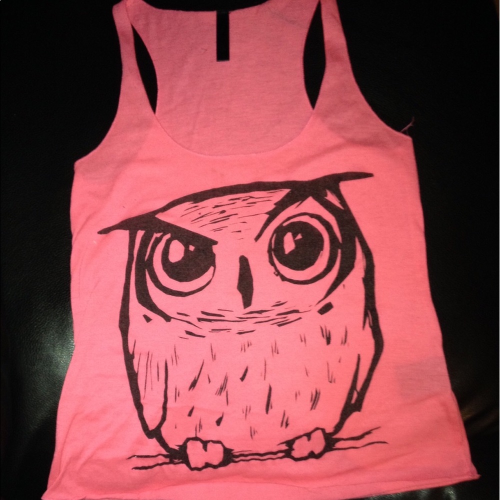 Owl printed tank top