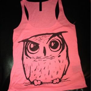 Owl printed tank top