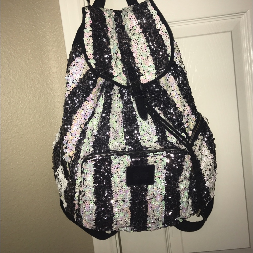 PINK SEQUIN Backpack