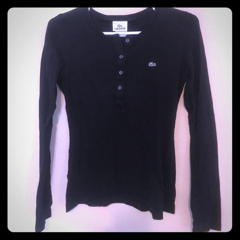 Black long sleeve top