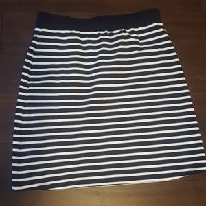 Talbots striped skirt
