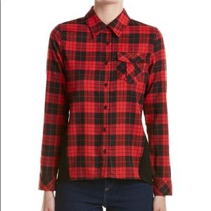 Womens Rd Style Flannel High-Low Shirt