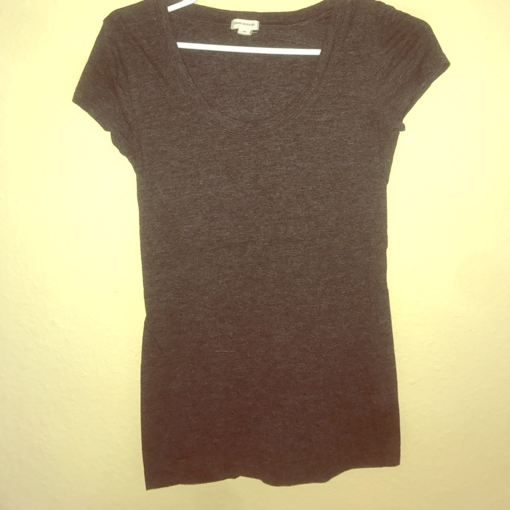 Black/dark grey basic short sleeve