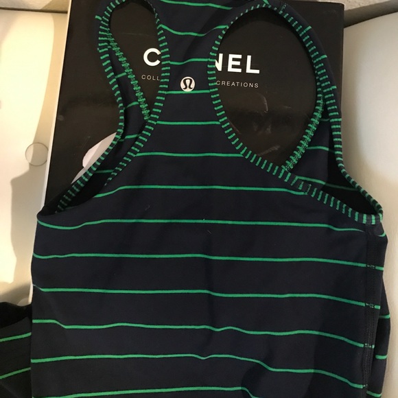 lululemon athletica Tops - Green and navy lulu lemon tank!