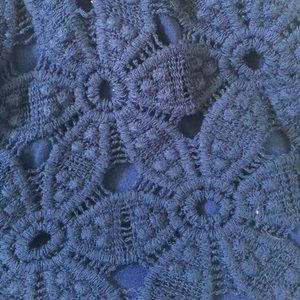 Francesca's Collections Shorts - Navy Lace Crochet Scalloped Soft Shorts Francesca's Collections Shorts - Navy Lace Crochet Scalloped Soft Shorts