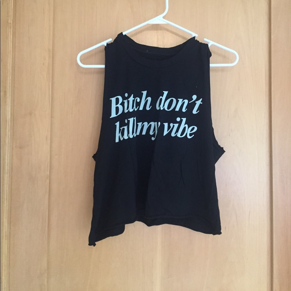 Brandy Melville quote crop top