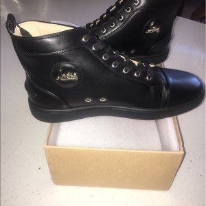 Men's Black Leather Christian Louboutin
